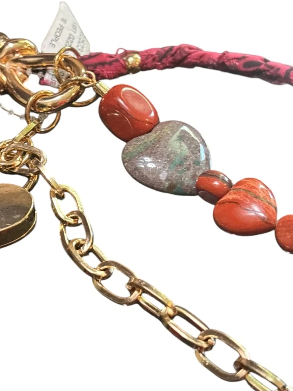 Free People Semi Precious Stone Bag Charm NWT